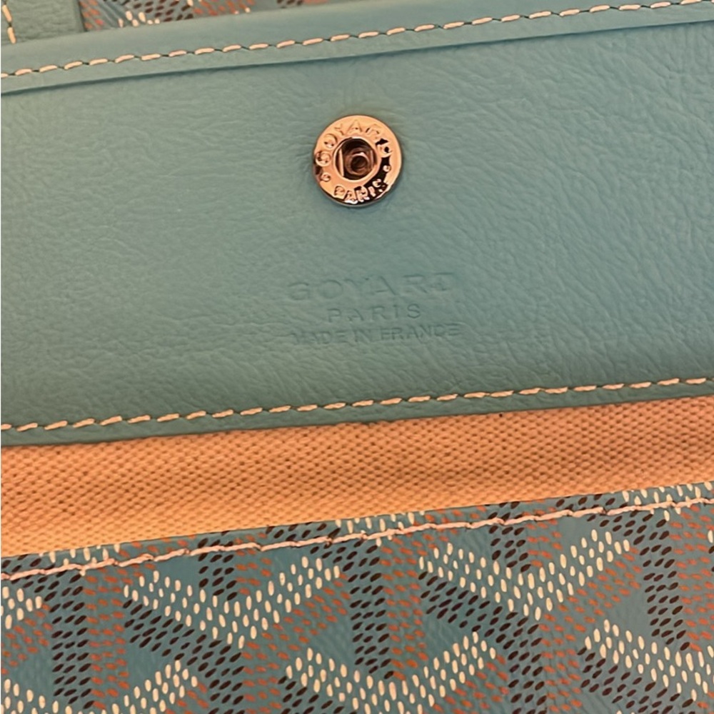 Goyard Goyardine Turquoise St. Louis GM Tote Bag - Picture 3 of 6